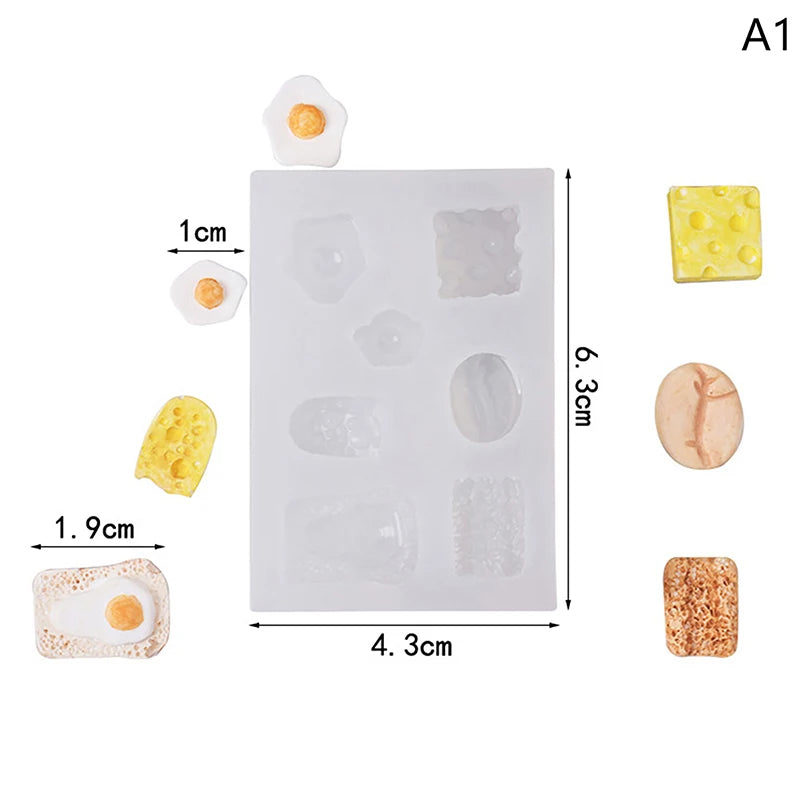 Mini Silicone Mold – Resin, Clay, Fondant & Dollhouse DIY Silicone Craft Mold PRIMED A1