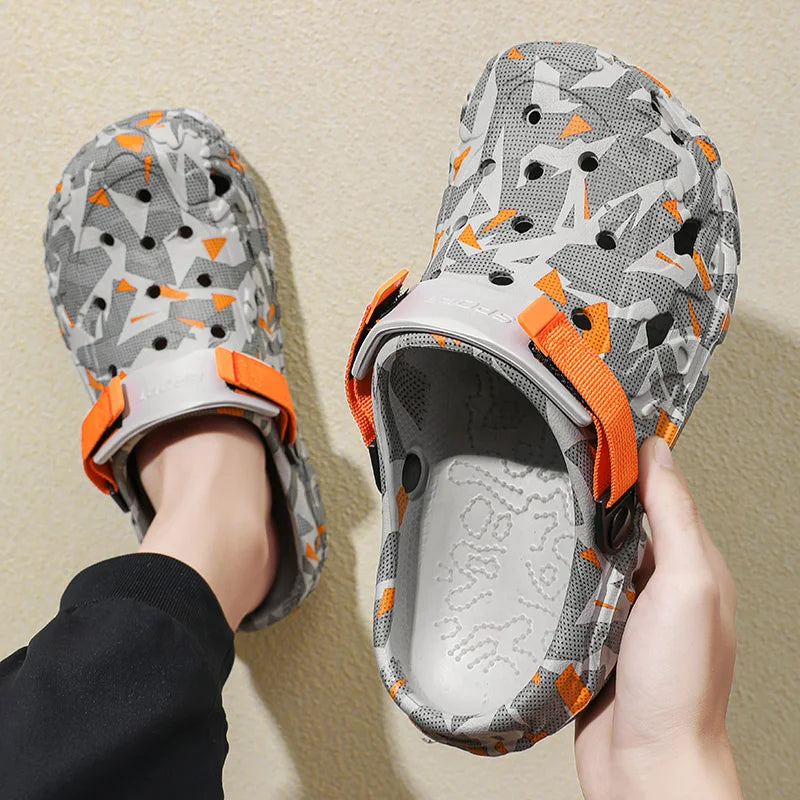 Men's Camouflage EVA Clogs – Garden Slip-On Sandals Men's Clogs Sandals PRIMED