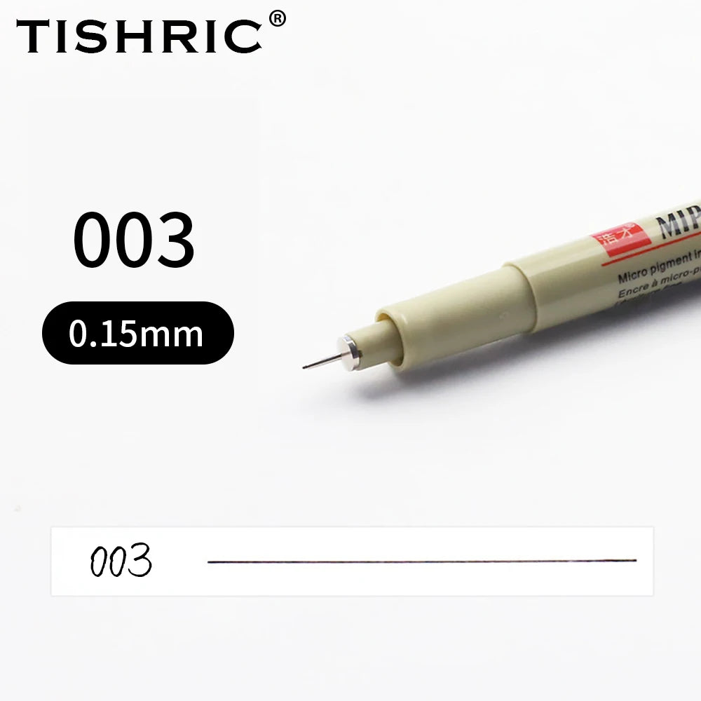 TISHRIC Micron Waterproof Fineliner Pens – Sizes 003 to Brush Fineliner Marker Pen PRIMED 003 China Mainland