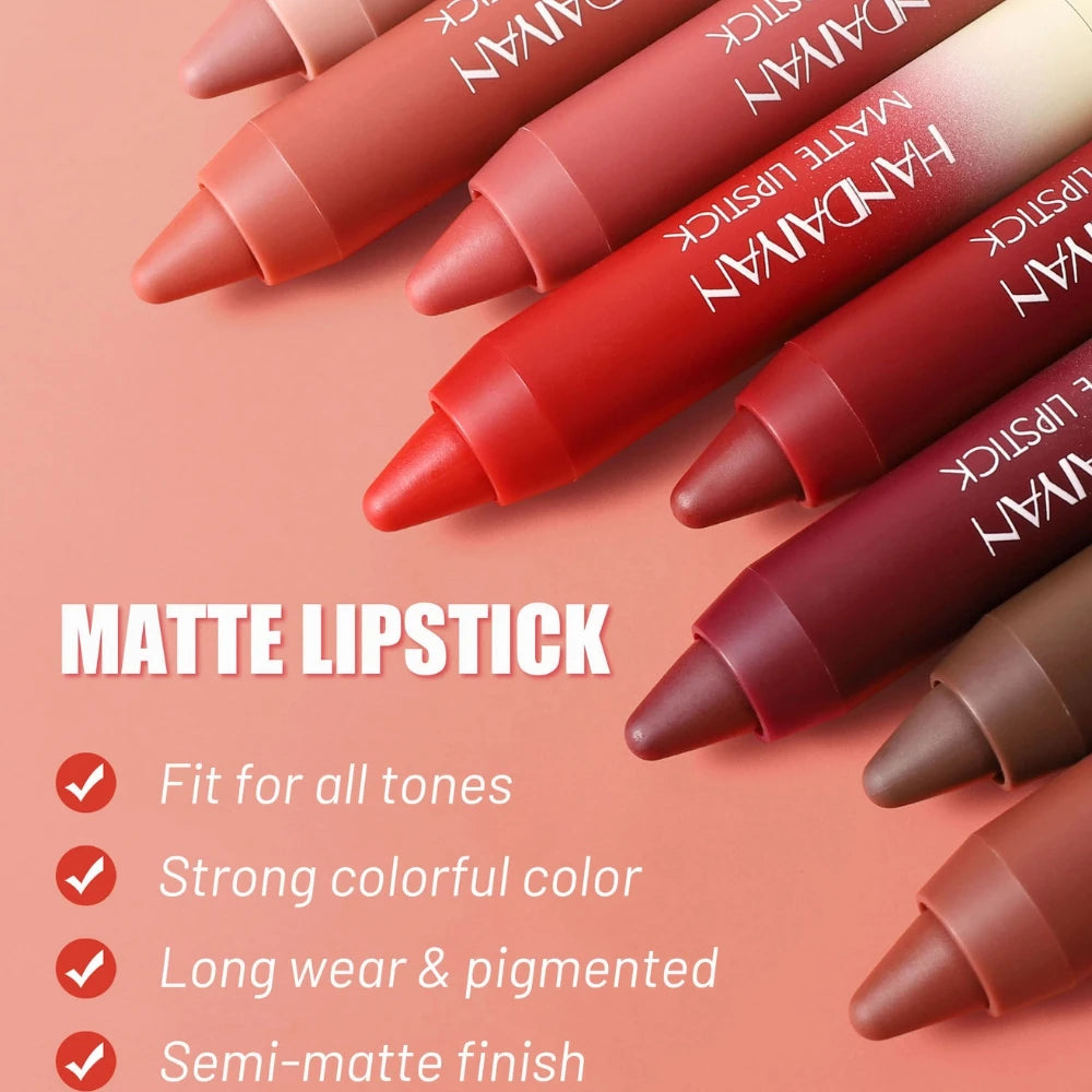 4-Pack Waterproof Matte Lip Liner Set – Nude, Brown & Red Lip Liner Set PRIMED