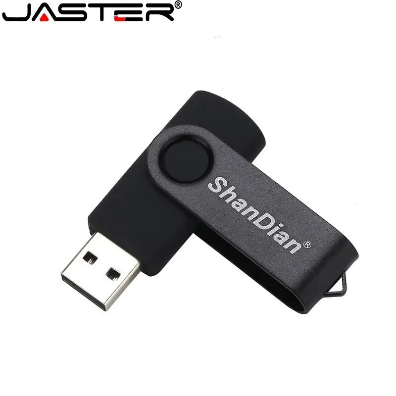 JASTER Rotatable USB Flash Drive | Free Custom Logo 4–128GB USB Flash Drive PRIMED