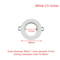 LED Downlight Hole Cover Ring – White Remedial Adapter Frame