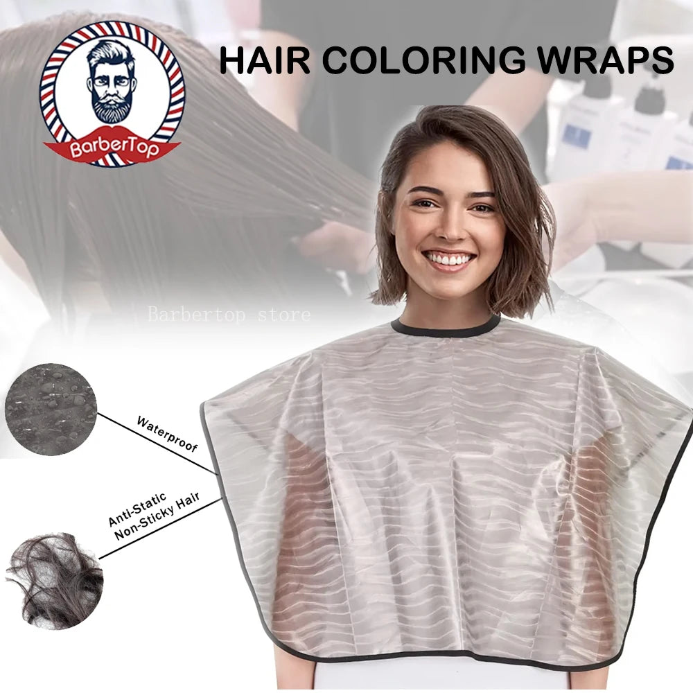 Waterproof Hairdressing Cape for Hair Dye & Haircuts