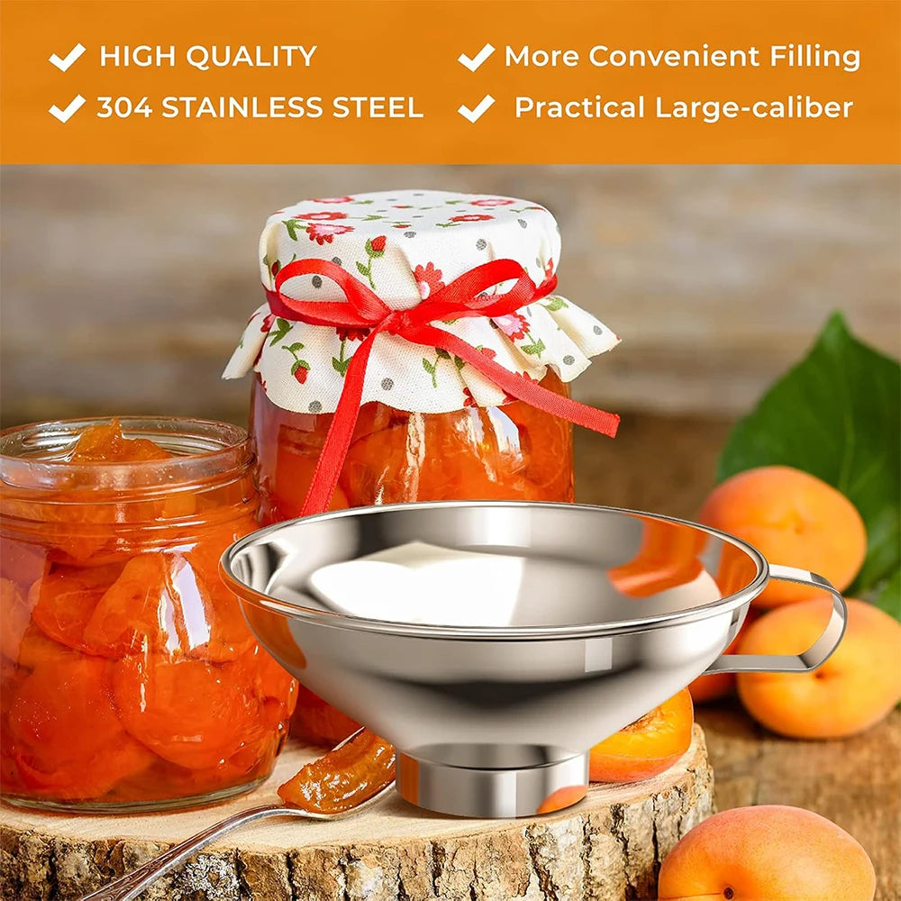 Stainless Steel Wide Mouth Canning Funnel for Mason Jars