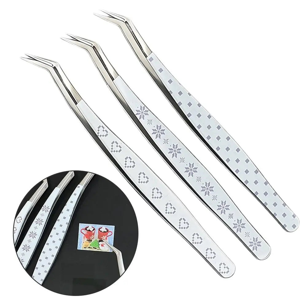 Anti-Static Curved Lash Extension Tweezers – Cartoon Design Lash Extension Tweezers PRIMED