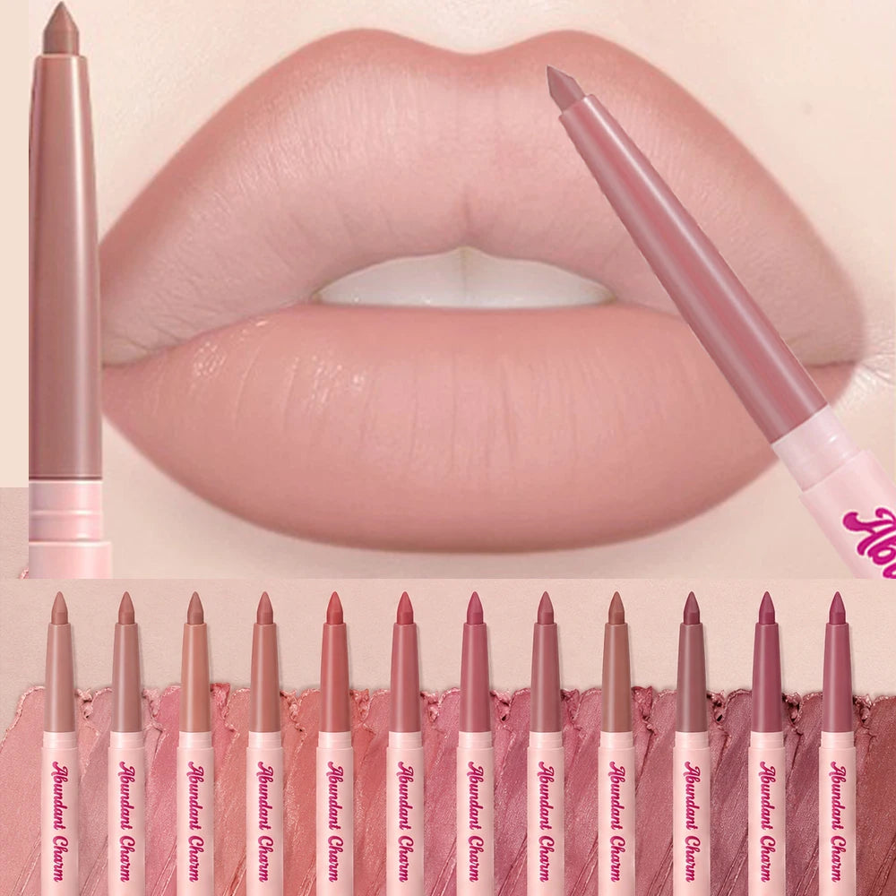 Rose Pink Matte Lip Liner Pencil – Waterproof, Long-Lasting Lip Liner Pencil PRIMED