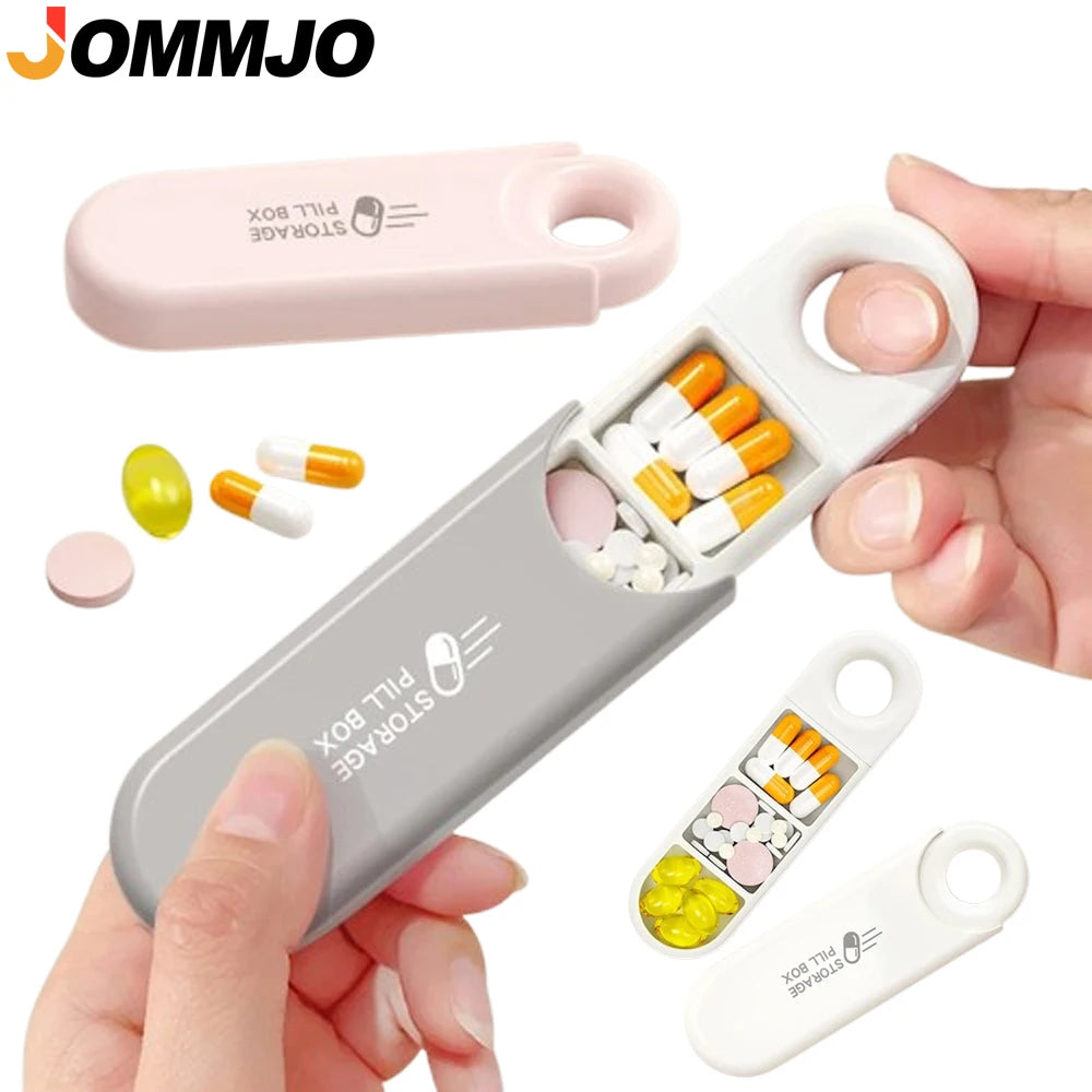 Small 3-Compartment Travel Pill Organizer | Daily Pill Box