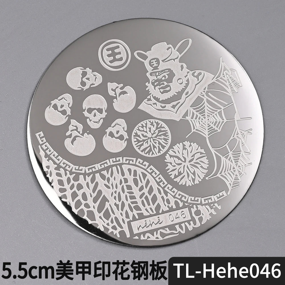 Nail Stamping Plate 5.5cm – Butterfly Flower Lace Stencil