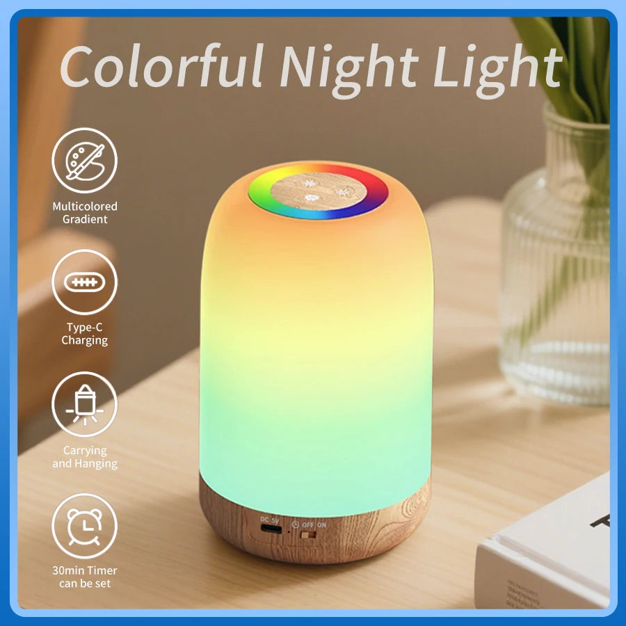 Rechargeable RGB LED Touch Table Lamp – Dimmable Night Light LED Table Lamp PRIMED