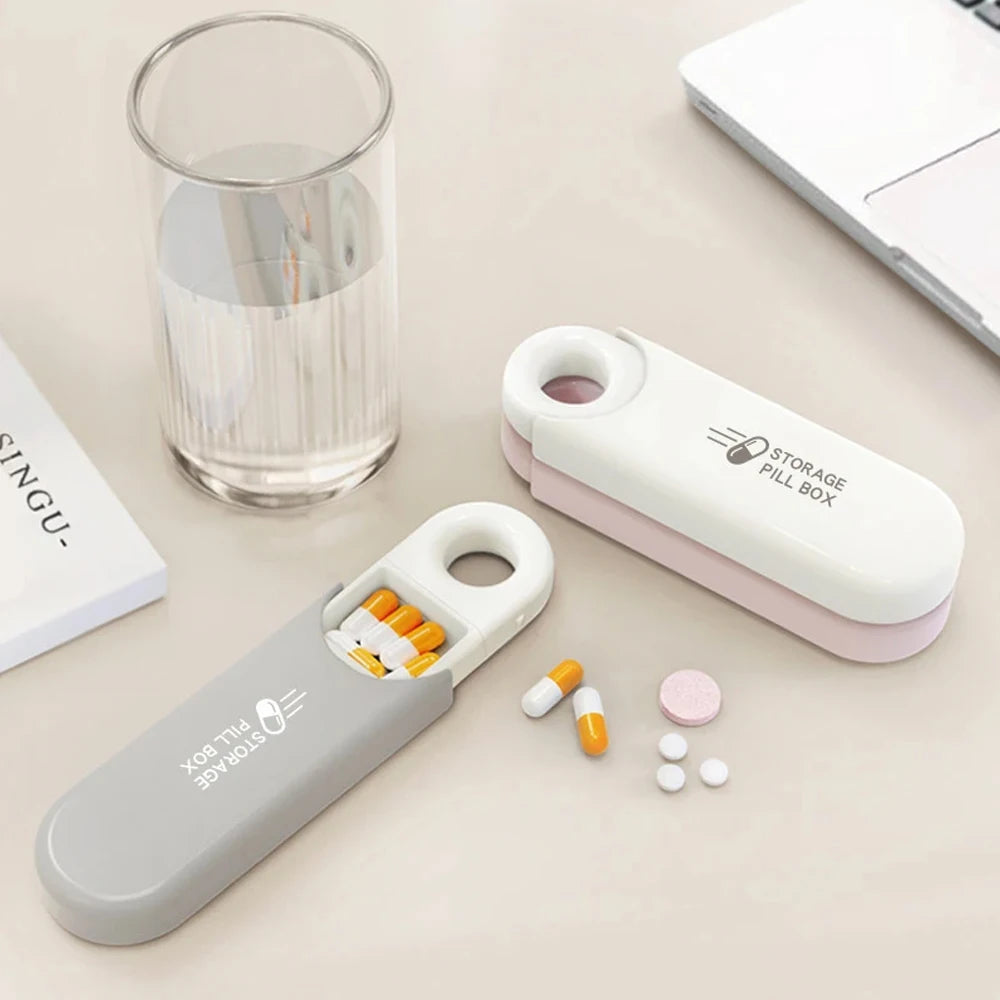 Small 3-Compartment Travel Pill Organizer | Daily Pill Box