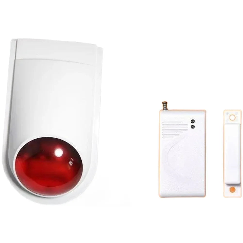 Wired Door Magnetic Alarm 100dB Sound & Light Siren