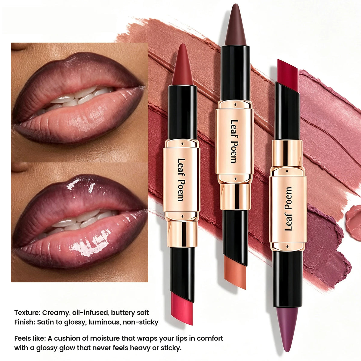 2-in-1 Double-Ended Lip Liner & Lipstick | Matte + Gloss Lip Liner Lipstick PRIMED