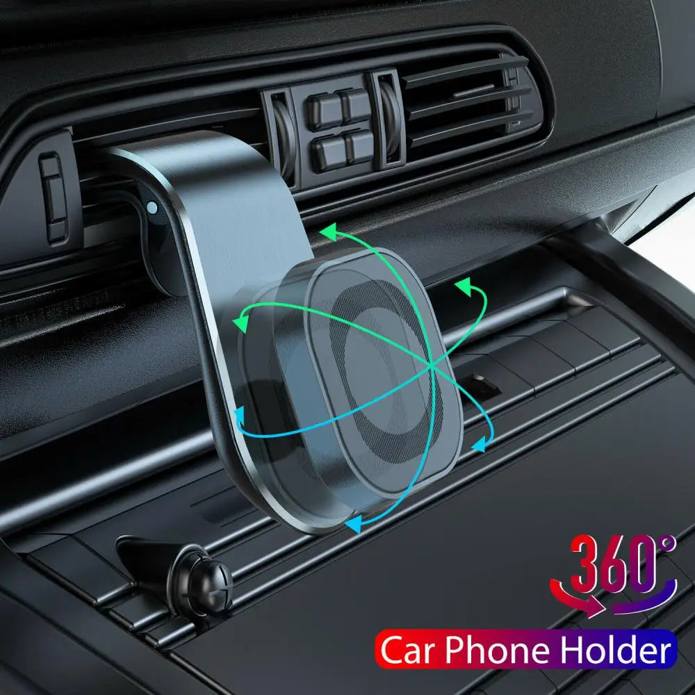 Magnetic Car Phone Holder Air Vent Clip Mount – 360° Rotation Car Phone Mount PRIMED