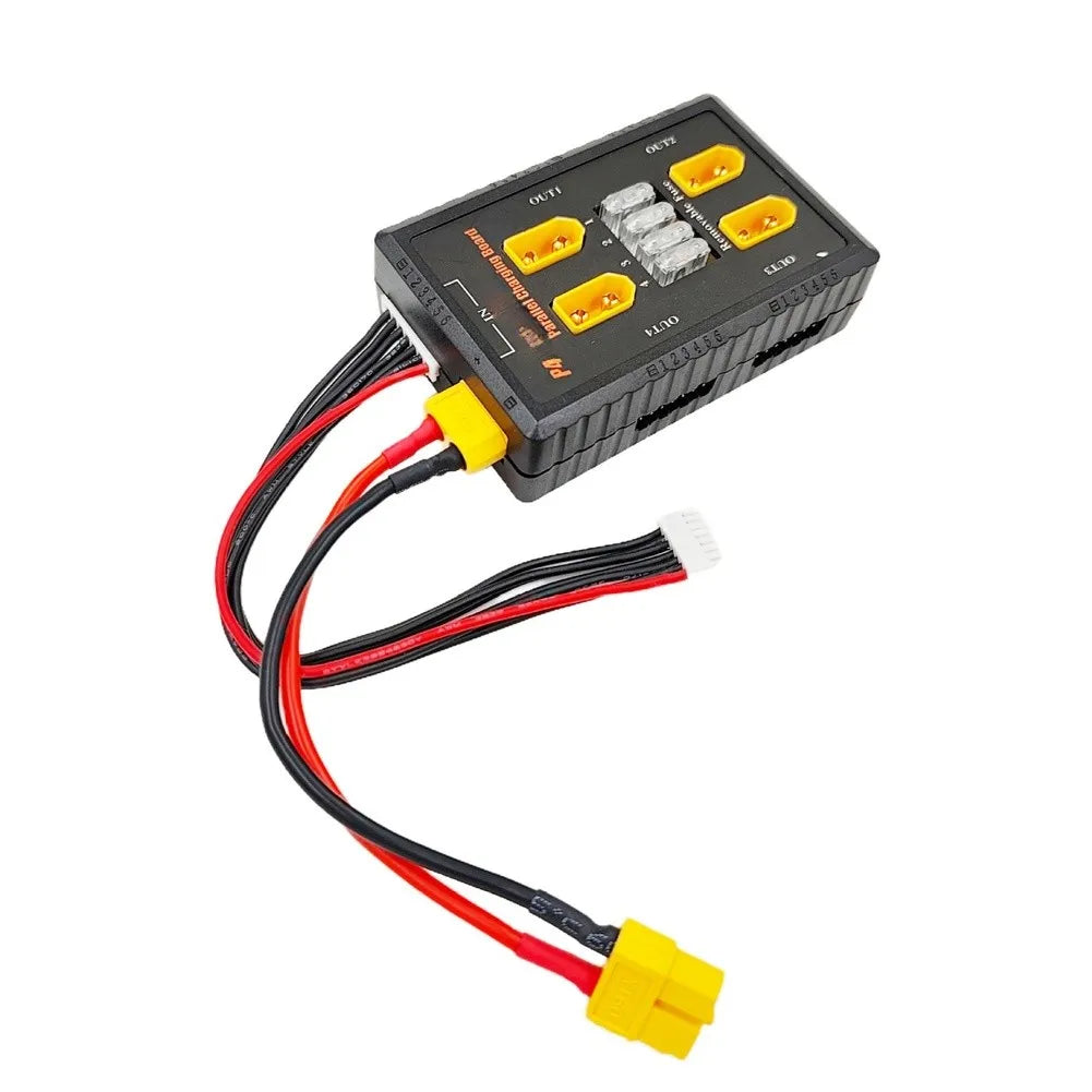 XT60 Parallel Charging Board 1-6S Batteries with 20A Fuse Parallel Charging Board PRIMED