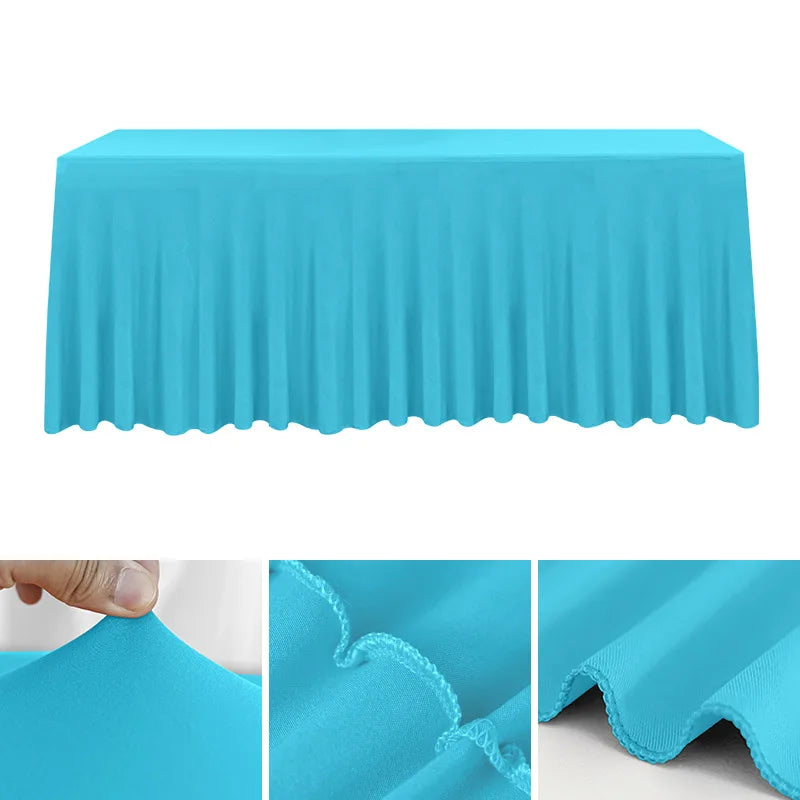 Spandex Rectangle Tablecloth – Waterproof & Washable Table Cover