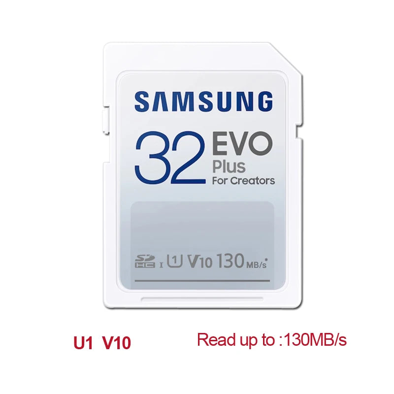 Samsung EVO Plus SD Card 32GB–256GB | Up to 130MB/s Flash Memory Card PRIMED 32GB