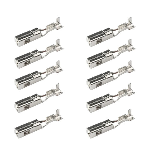 10 Pcs 2.8MM Car ECU Brass Crimp Terminal Pins – FCI Connector Crimp Terminal Pins PRIMED