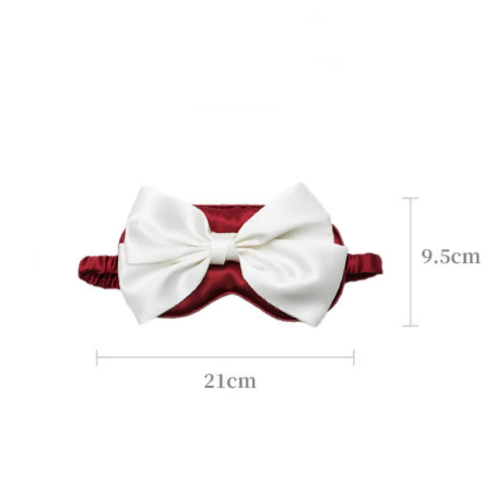 Silk Bow Sleep Eye Mask for Women – Travel & Nap Shade Sleep Eye Mask PRIMED