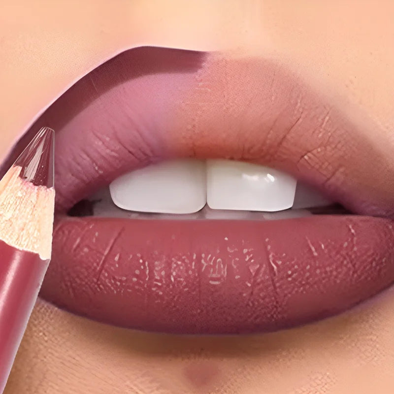 Waterproof Matte Lip Liner Pencil | 28 Shades, Long-Lasting