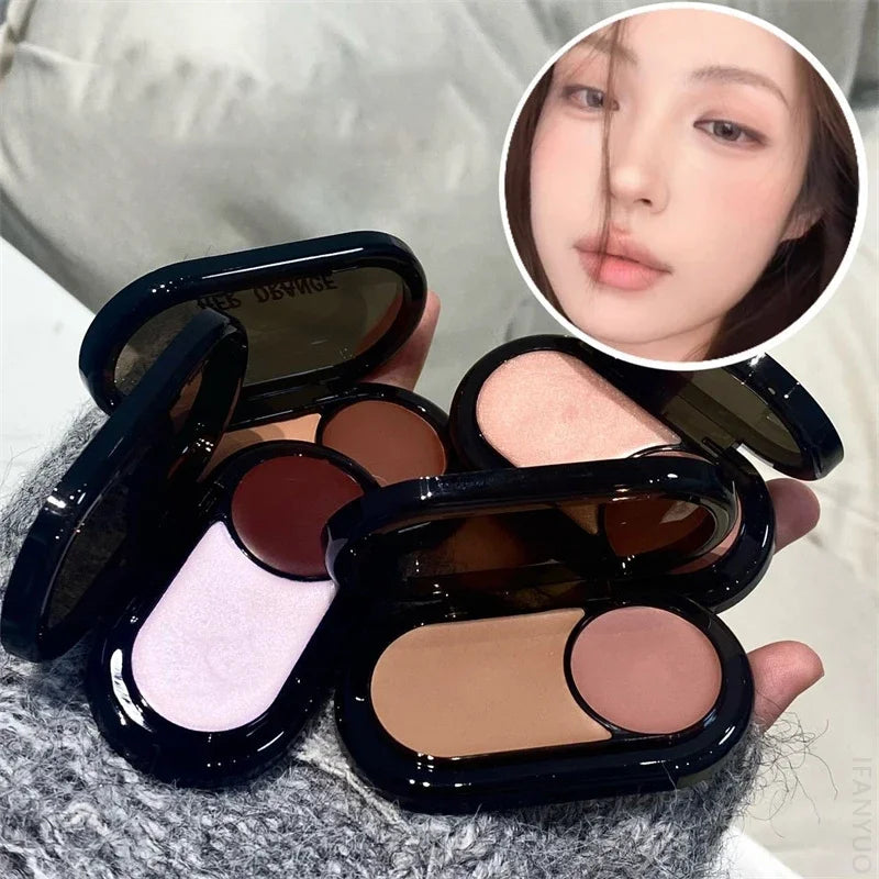2-in-1 Pearlescent Blush & Highlight Cream | Multi-Use Makeup Blush Highlight Cream PRIMED