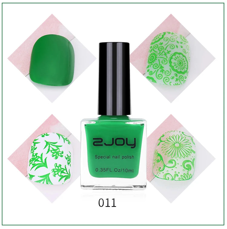 10ml Nail Art Stamping Polish – 30 Colors Air Dry Varnish Nail Stamping Polish PRIMED GY002-11