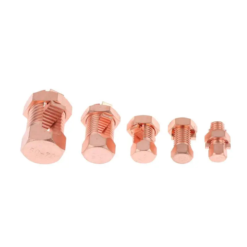 TJ Series Copper Split Bolt Connector 10–70mm² Wire Clamp