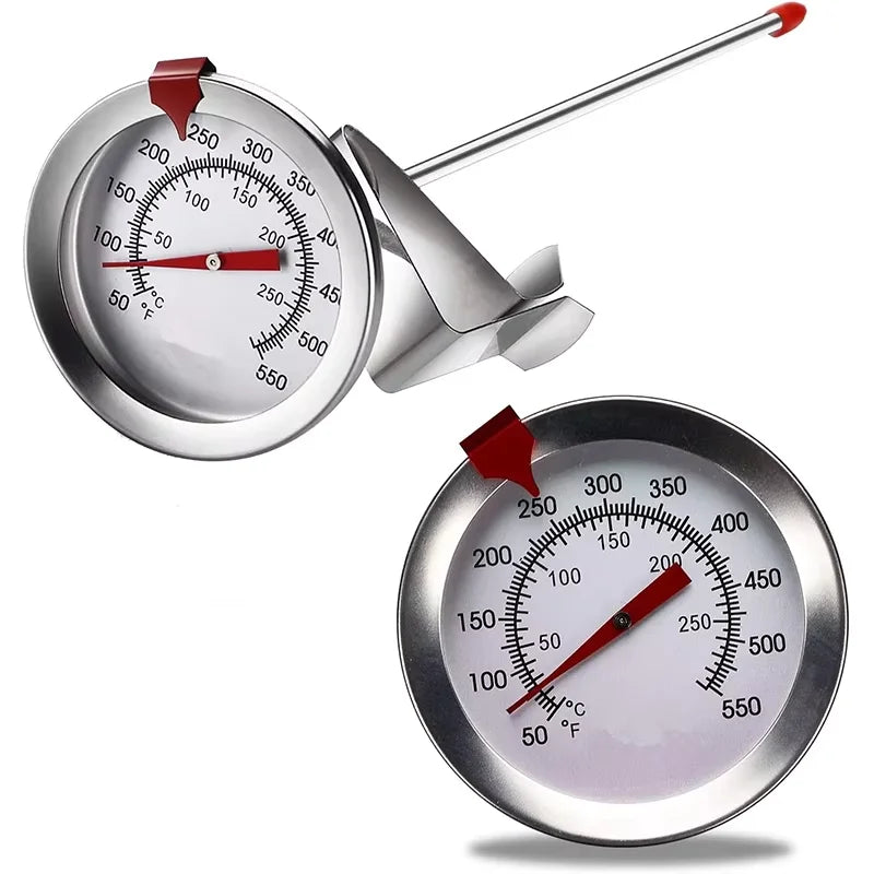 Deep Fry Thermometer Instant Read Dial | Stainless Steel Stem Kitchen Thermometer PRIMED