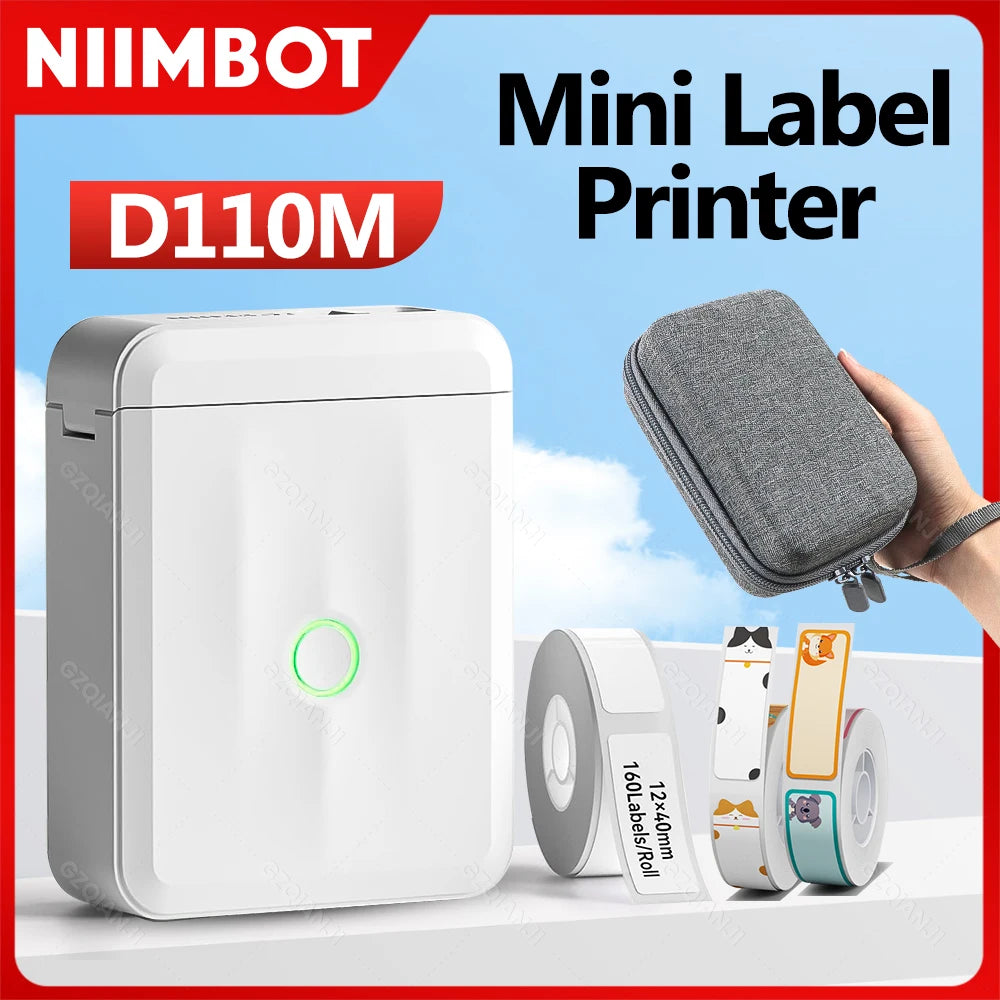 Niimbot D110M Bluetooth Thermal Label Maker | Portable Mini Thermal Label Maker PRIMED