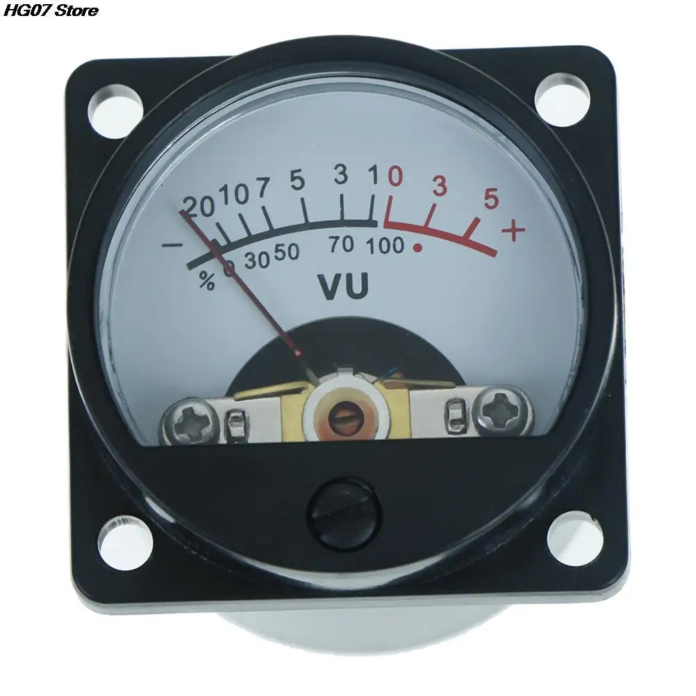 Panel VU Meter 6V–12V Warm Backlit Audio Level Amp Indicator