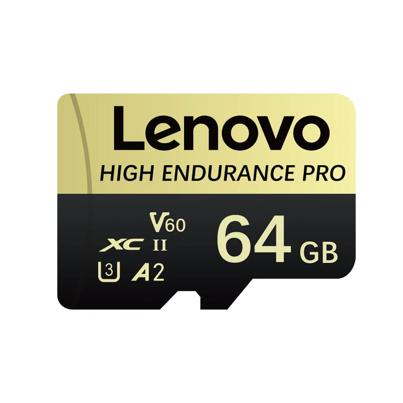 Lenovo Micro SD Card 64GB–1TB | V60 U3 A2 4K Flash Card Micro SD Card PRIMED 64GB