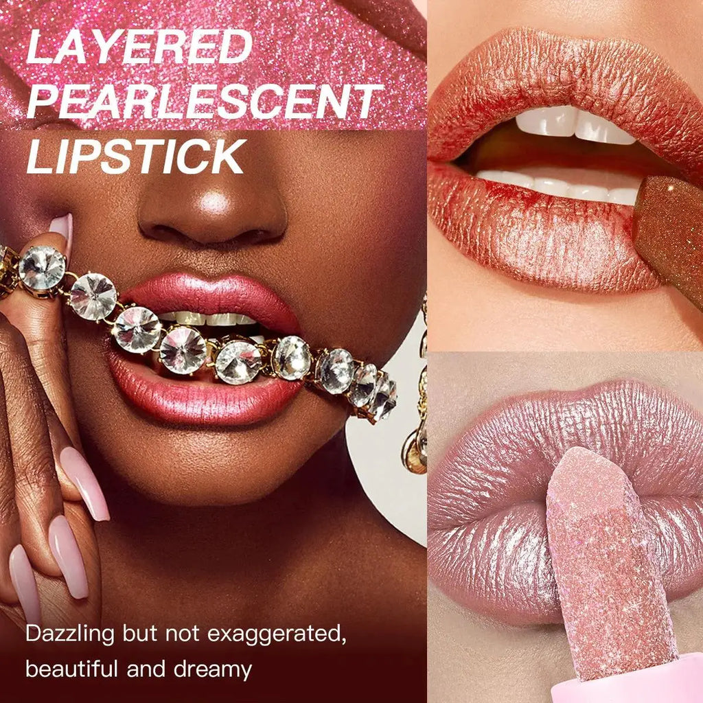USHAS Pearlescent Matte Lipstick | Waterproof, Non-Stick Cup