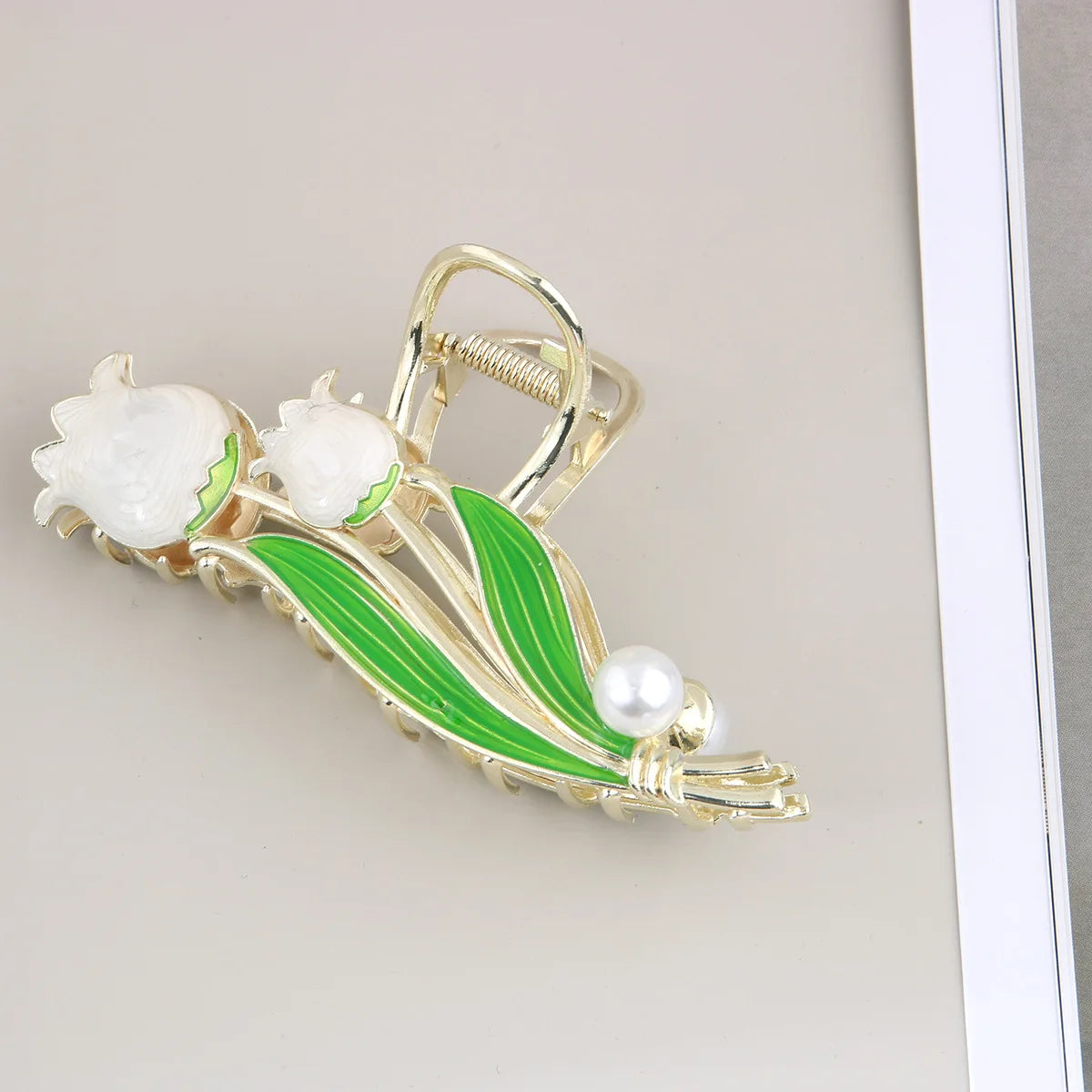 Rose Tulip Flower Claw Clip – Metal Shark Hair Clip Women