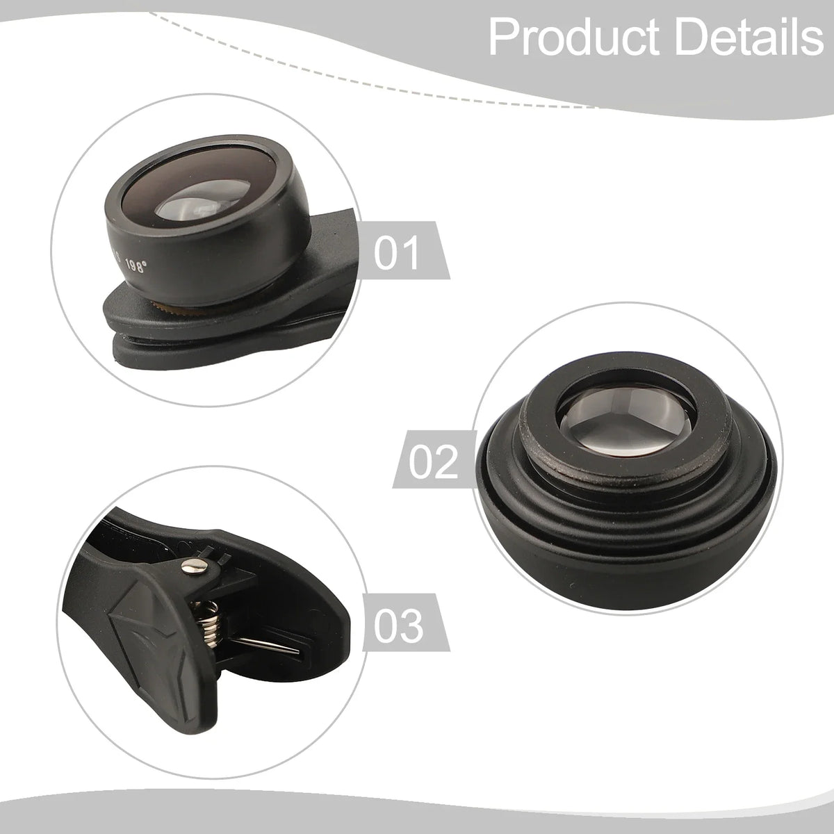 10-in-1 Phone Lens Kit – Wide Angle, Macro & Kaleidoscope