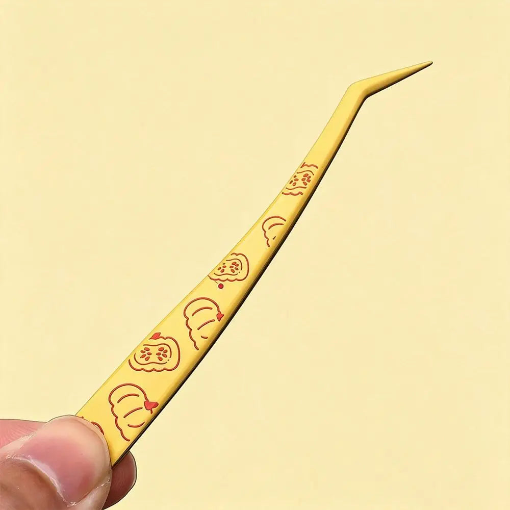 Stainless Steel False Eyelash Tweezers – Cartoon Fruit Design