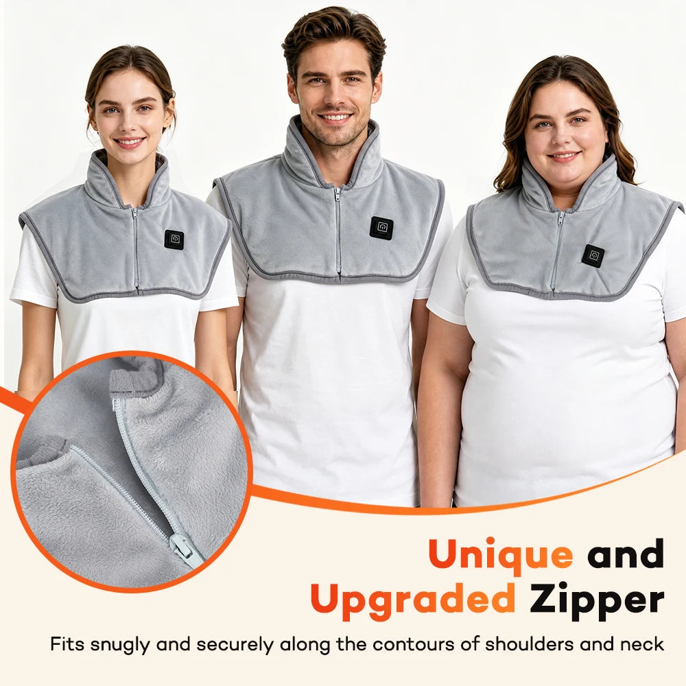 USB Electric Heated Neck & Shoulder Wrap | 3 Heat Levels Heated Neck Wrap PRIMED