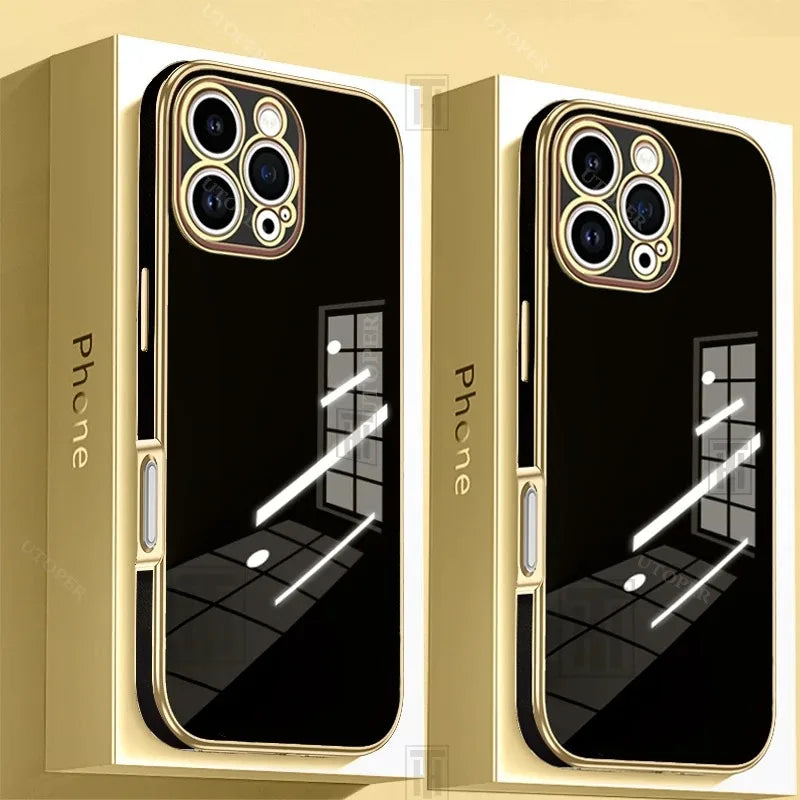 Glossy Silicone iPhone Case 11–17 Pro Max | Shockproof Slim Silicone Phone Case PRIMED