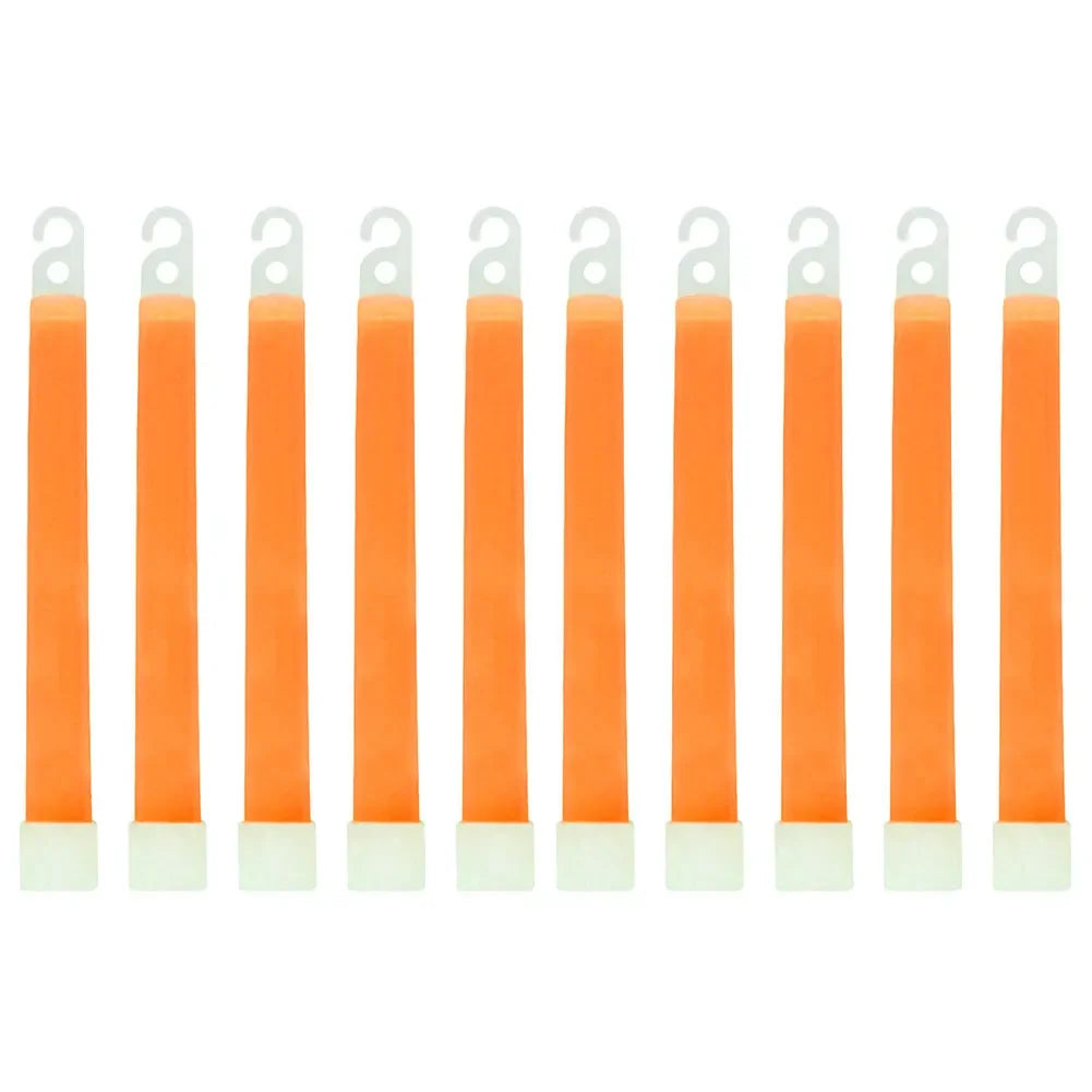 LED Glow Sticks 1/5/10 Pack – Camping, Party & Emergency Glow Light Sticks PRIMED 10PCS Orange