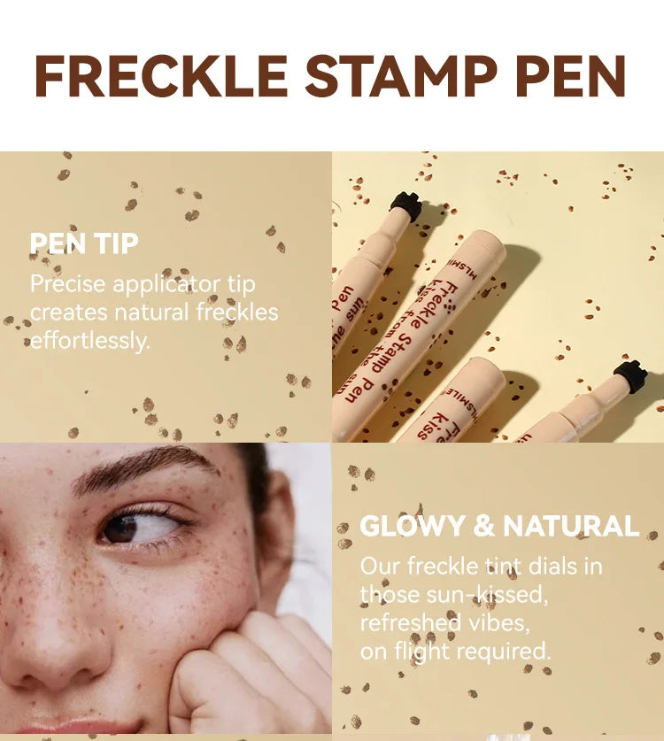 MLSMILE Waterproof Freckle Stamp Pen – Natural Fake Freckles