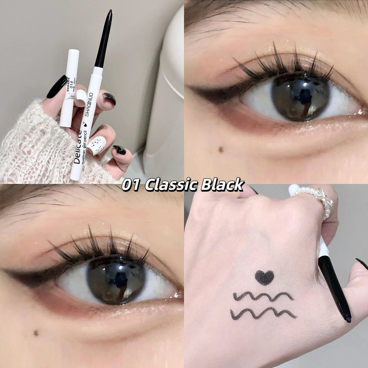 Waterproof Eyeliner Pencil – Long-Lasting, Non-Smudge Gel