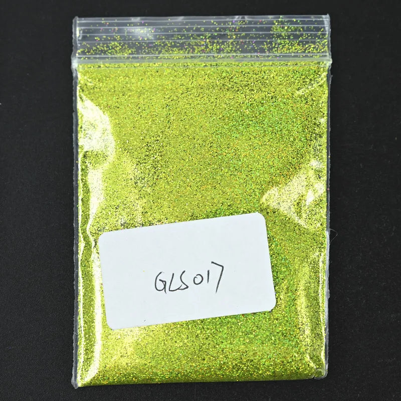 Holographic Nail Glitter Powder 10g – Silver & Gold Laser
