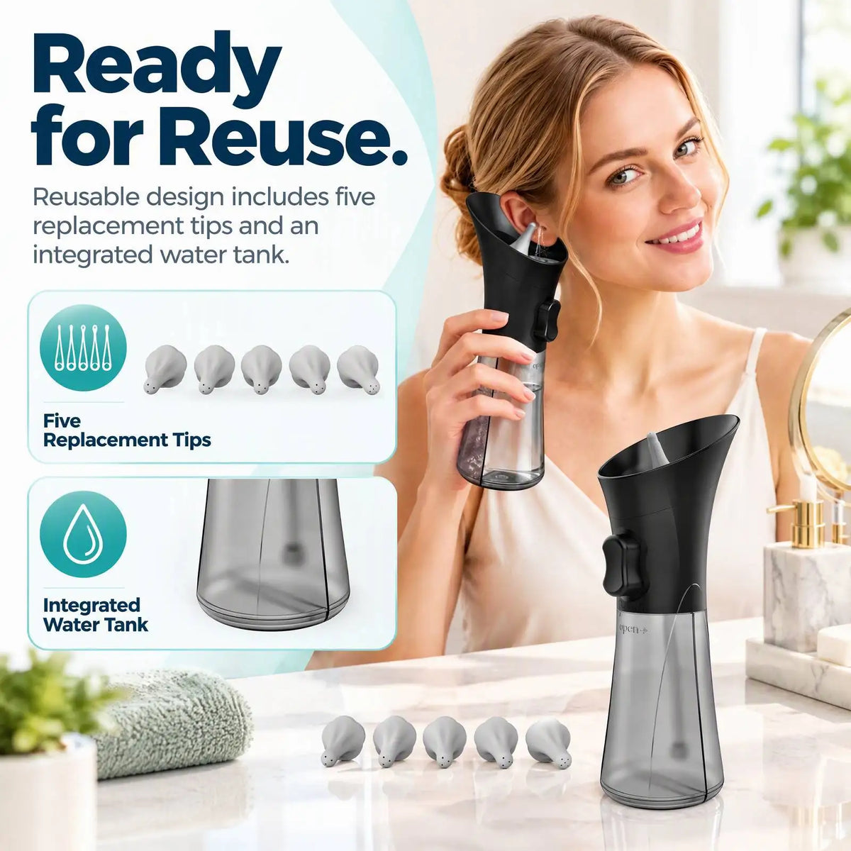 Manual Ear Wax Removal Kit – One-Hand Irrigation System Ear Irrigation Kit PRIMED
