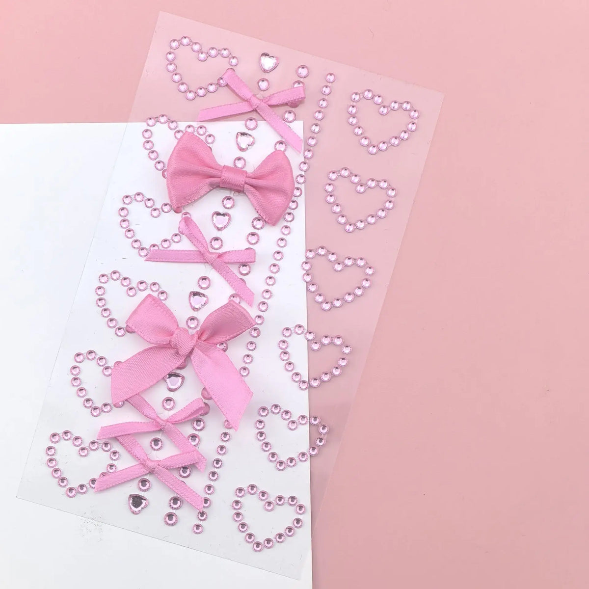 Rhinestone Ribbon Bow Face Stickers – DIY Temporary Tattoo Makeup