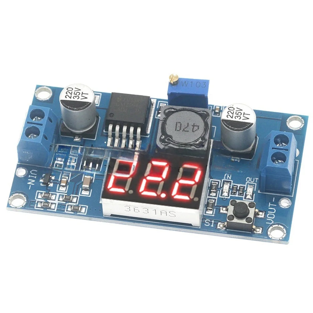 5-Pack LM2596S Step-Down Voltage Regulator Module w/ Display Voltage Regulator Module PRIMED