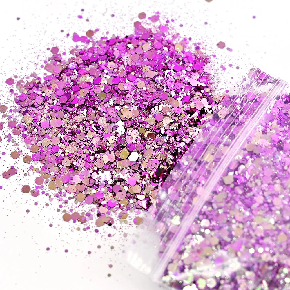Mermaid Nail Art Glitter 50g – Chameleon Hexagon Sequins