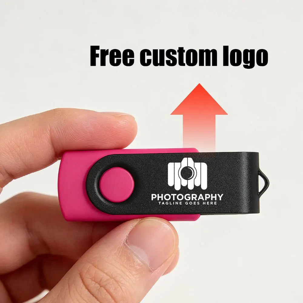 Custom Logo Metal USB Flash Drive Bulk Business Gift 1–64GB USB Flash Drive PRIMED