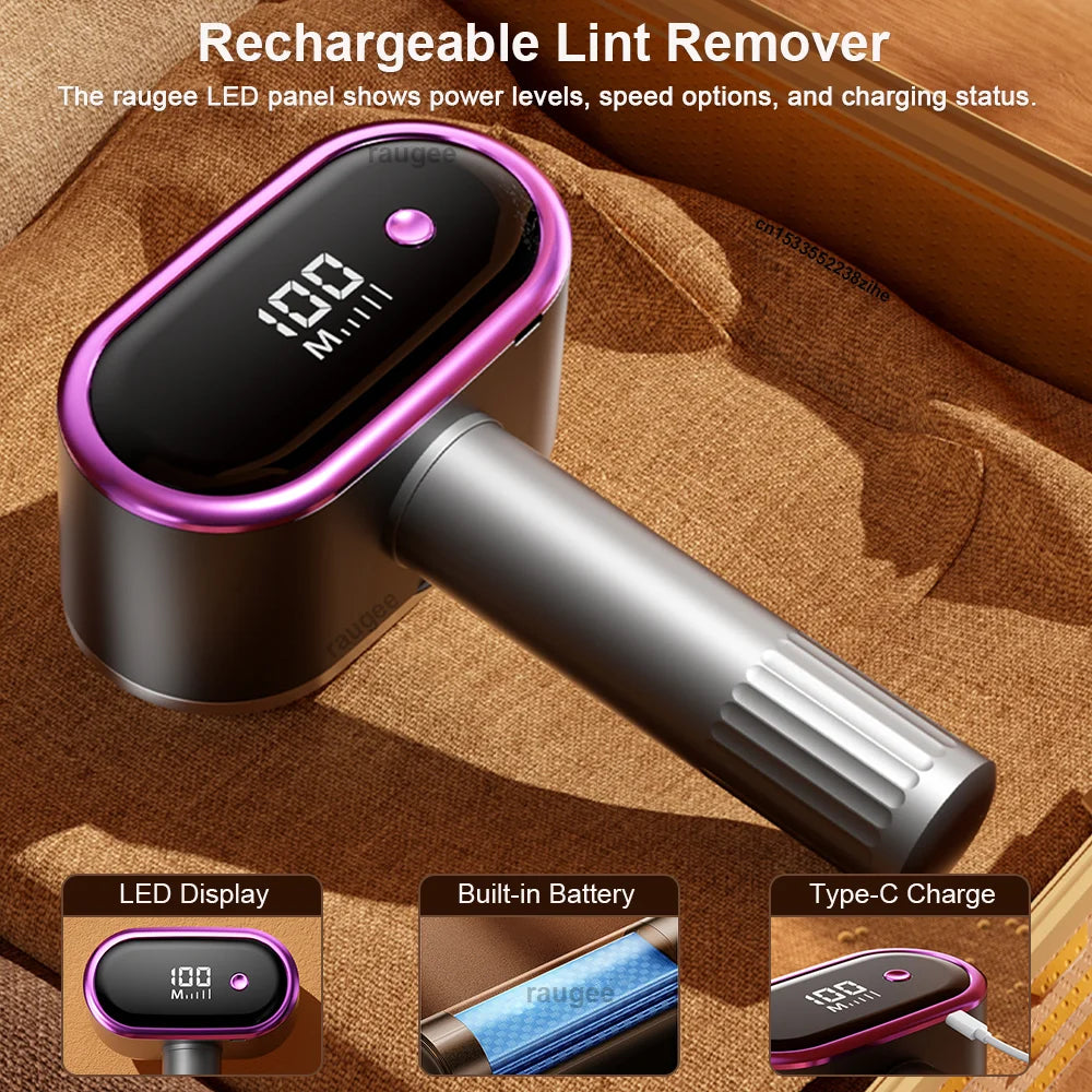 Raugee USB Rechargeable Electric Lint Remover & Fabric Shaver Electric Lint Remover PRIMED