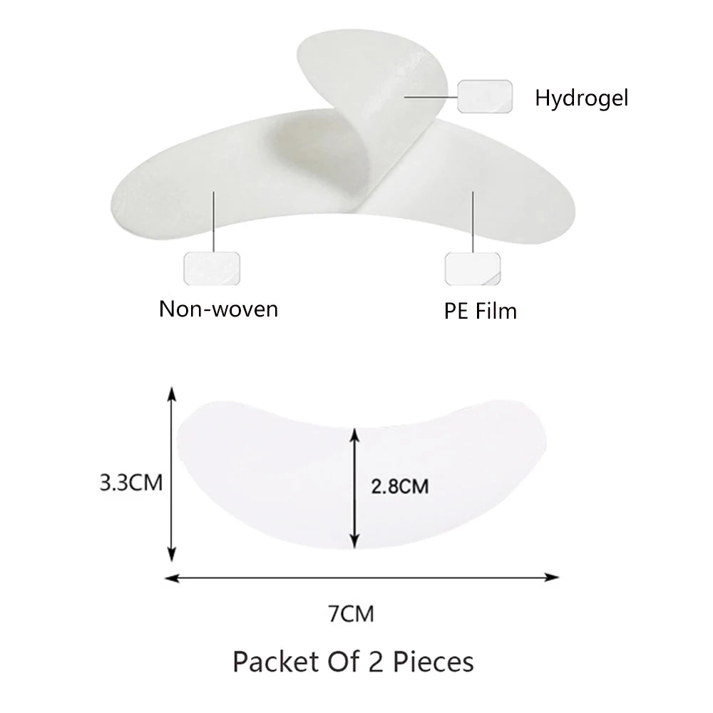 50 Pairs Hydrogel Under Eye Patches for Lash Extensions Lash Extension Pads PRIMED