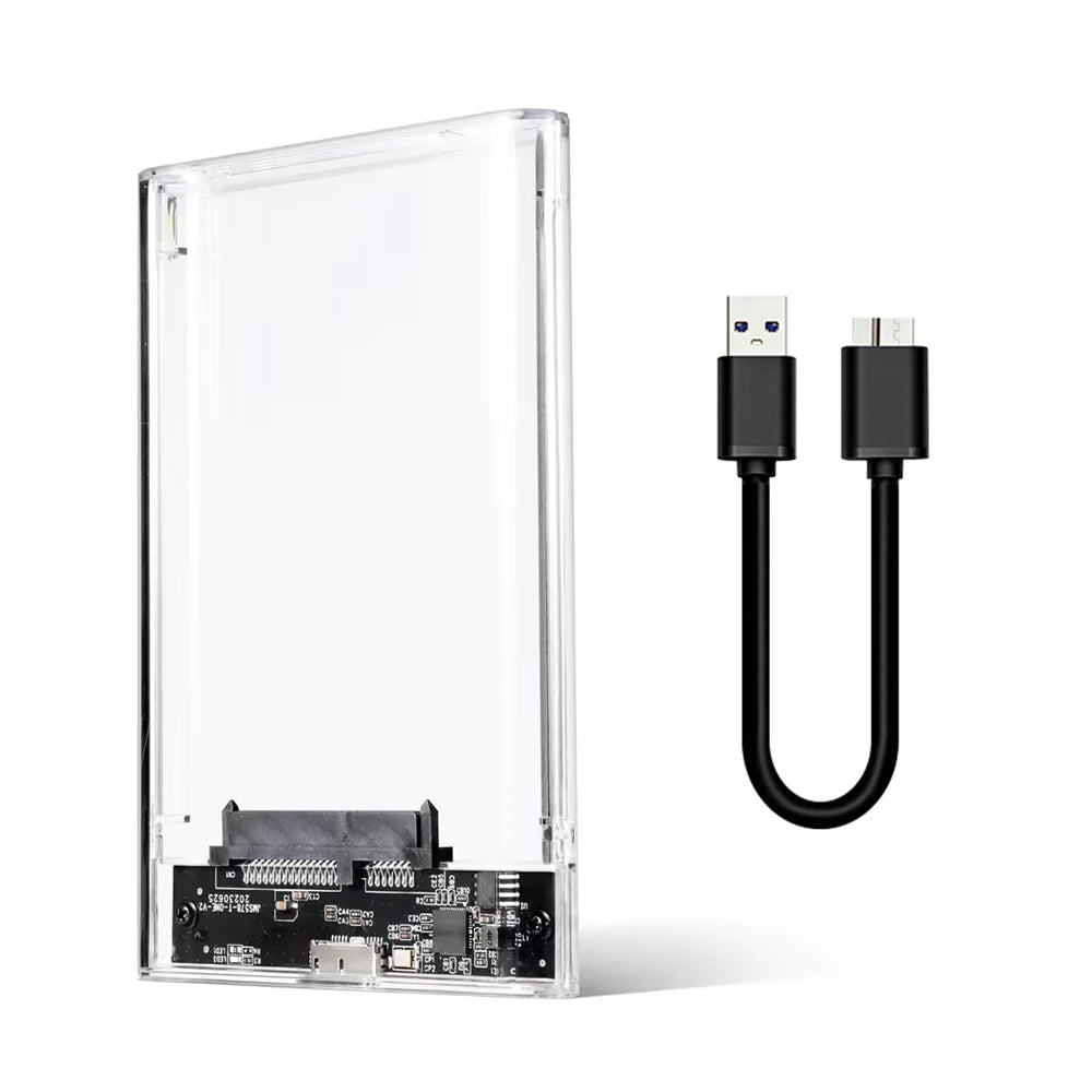 Transparent 2.5" USB 3.0 SATA HDD SSD Enclosure | Up to 6TB HDD SSD Enclosure PRIMED Transparent China Mainland