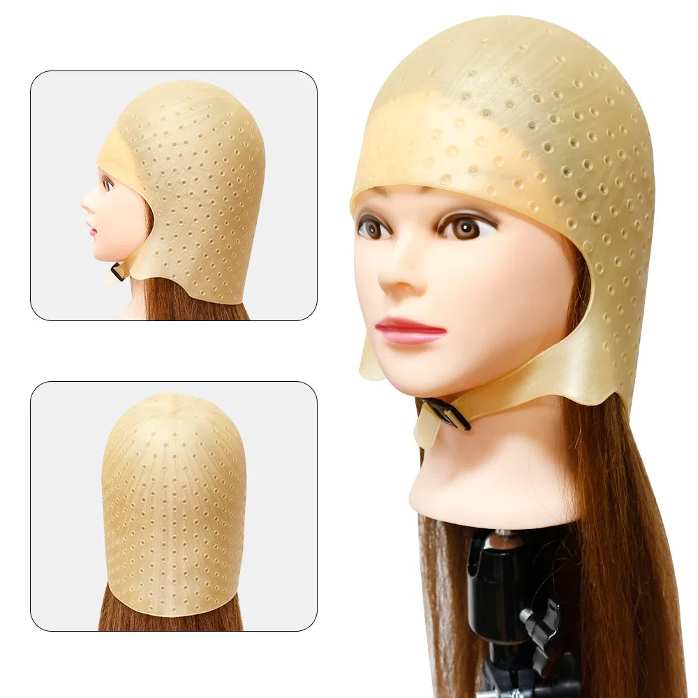 Silicone Hair Highlighting Cap & Hook Needle Set – Reusable