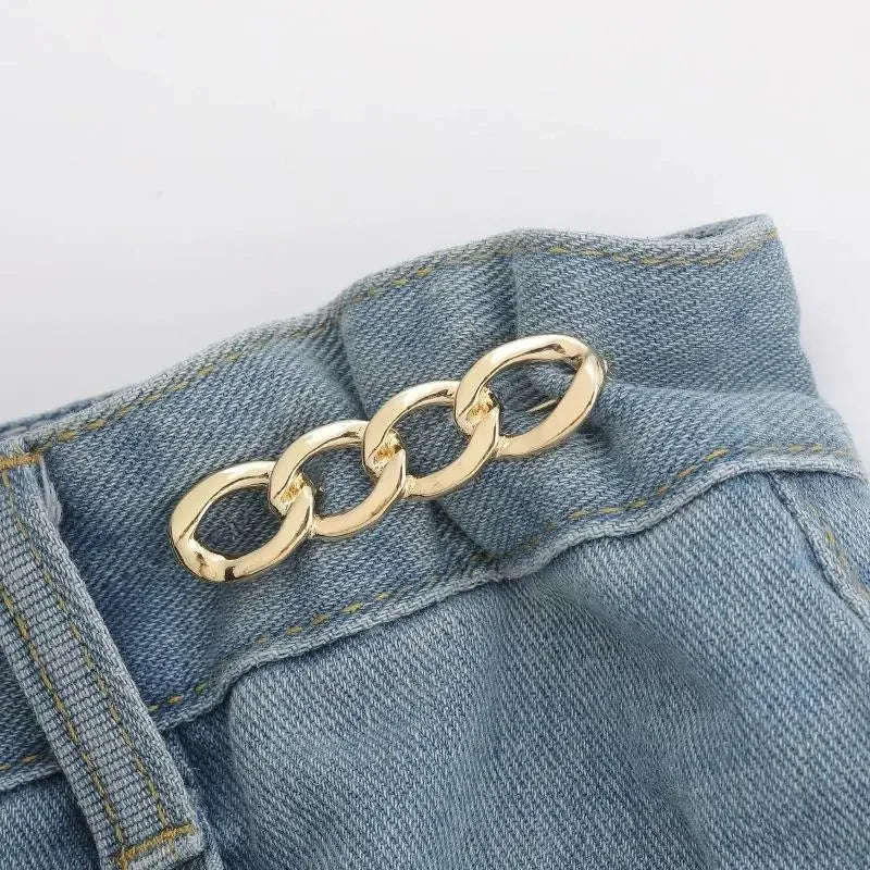 6-Pack Adjustable Jeans Button Waist Tightener Pins & Brooch Waist Adjuster Pins PRIMED